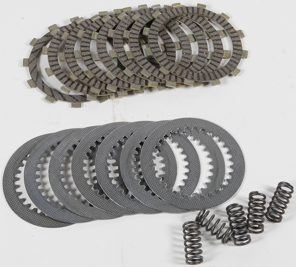 DRC Complete Clutch Kit - Cork CK Plates, Steels, & Springs - For 88-89 Kawasaki KX125 - Click Image to Close