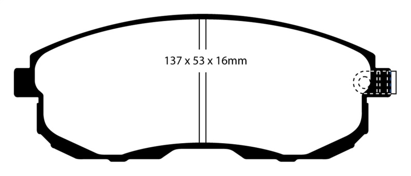 Redstuff Front Brake Pads - For 02-03 Infiniti G20 2.0 - Click Image to Close