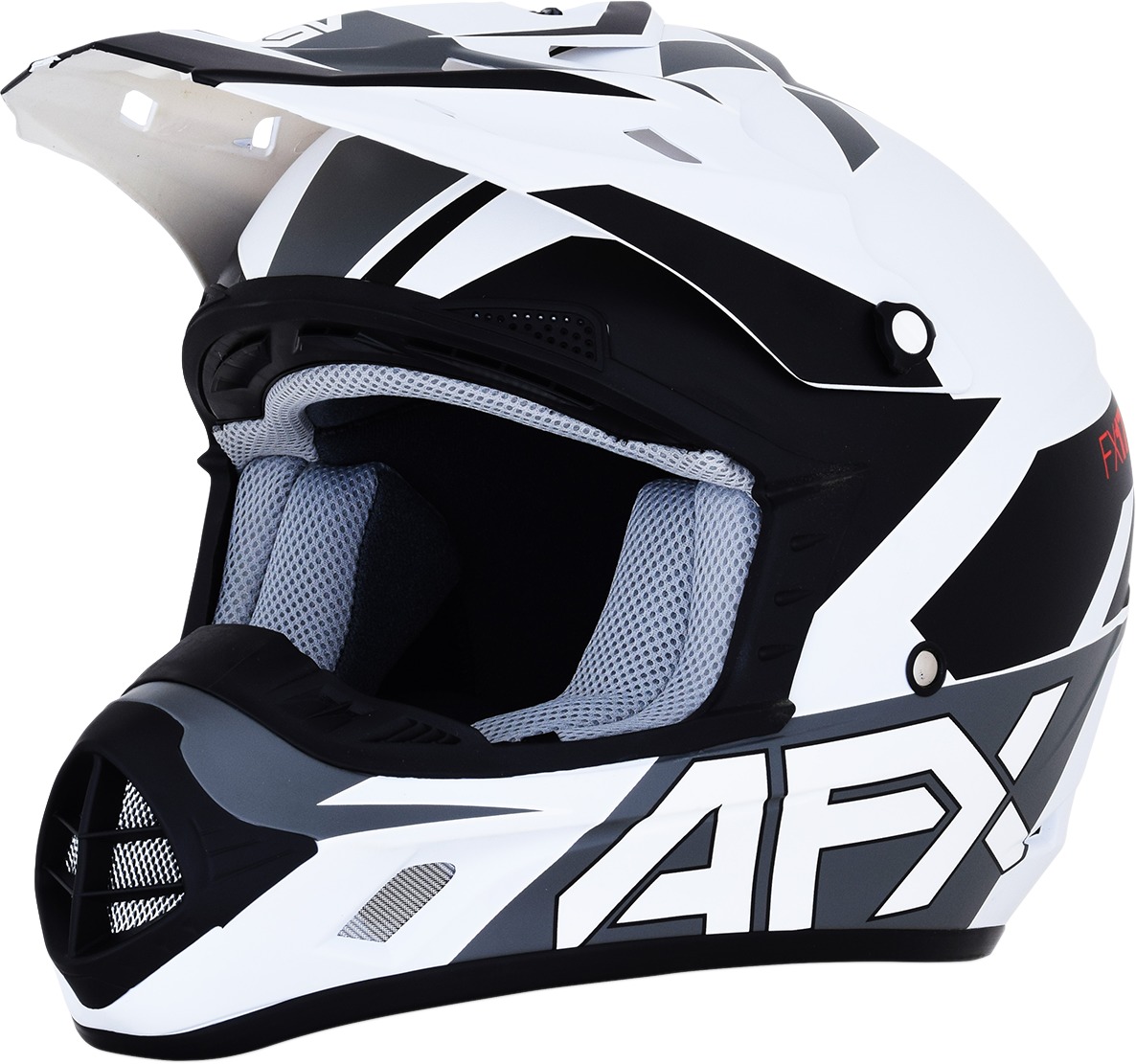 FX-17 Full Face Offroad Helmet Matte White 2X-Large - Click Image to Close