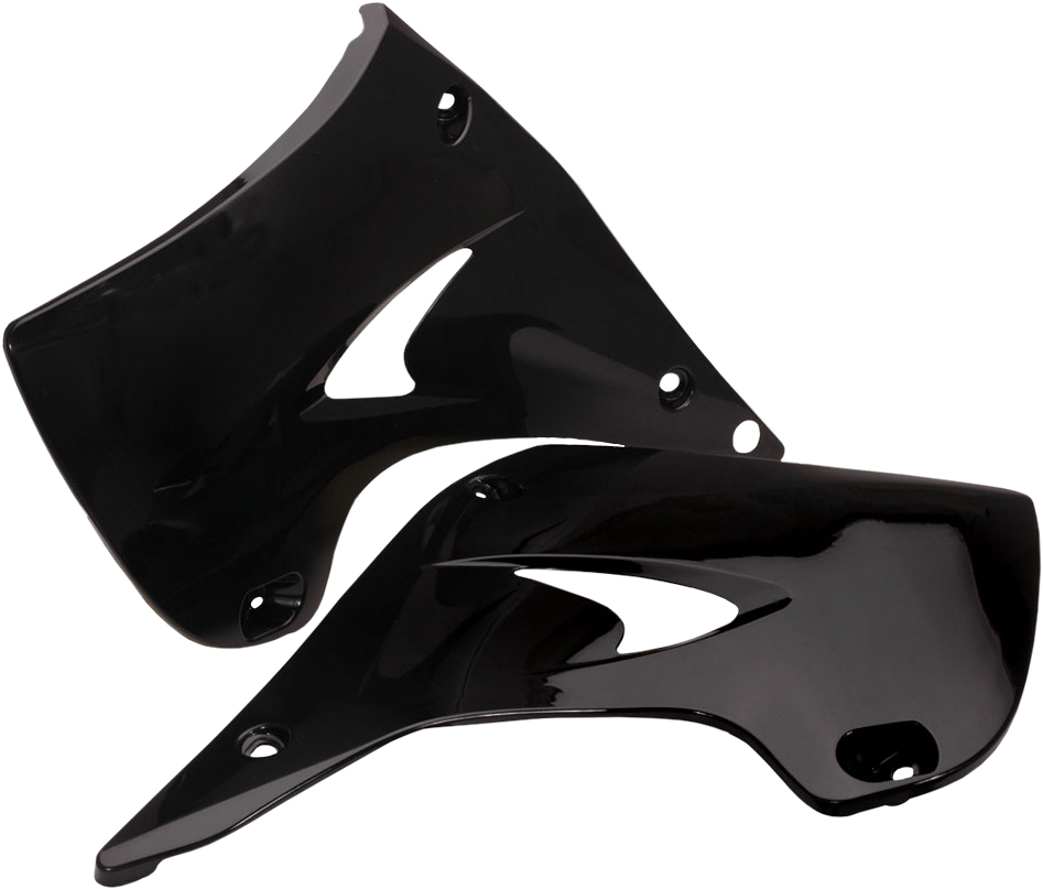 Radiator Shrouds - Black - For 03-07 Kawasaki KX250 03-05 KX125 - Click Image to Close