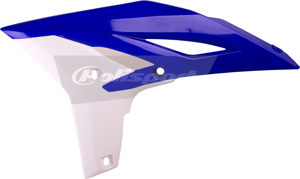 Radiator Shrouds - Blue/White - For 10-16 Yamaha WR450F YZ250F - Click Image to Close