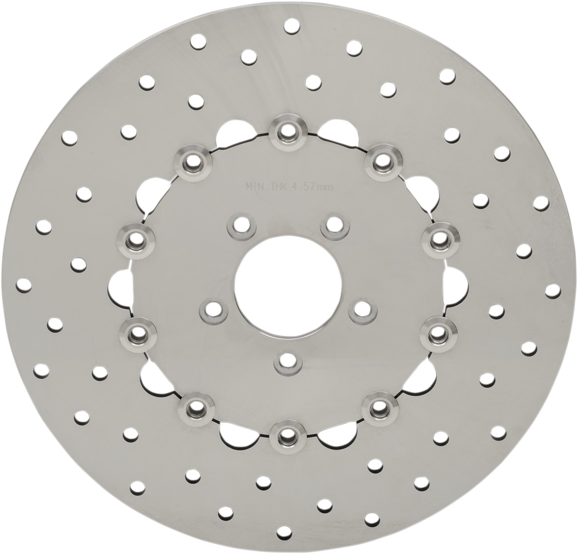 Solid Drilled Front Brake Rotor 300mm - For 06-10 Harley Dyna - Click Image to Close