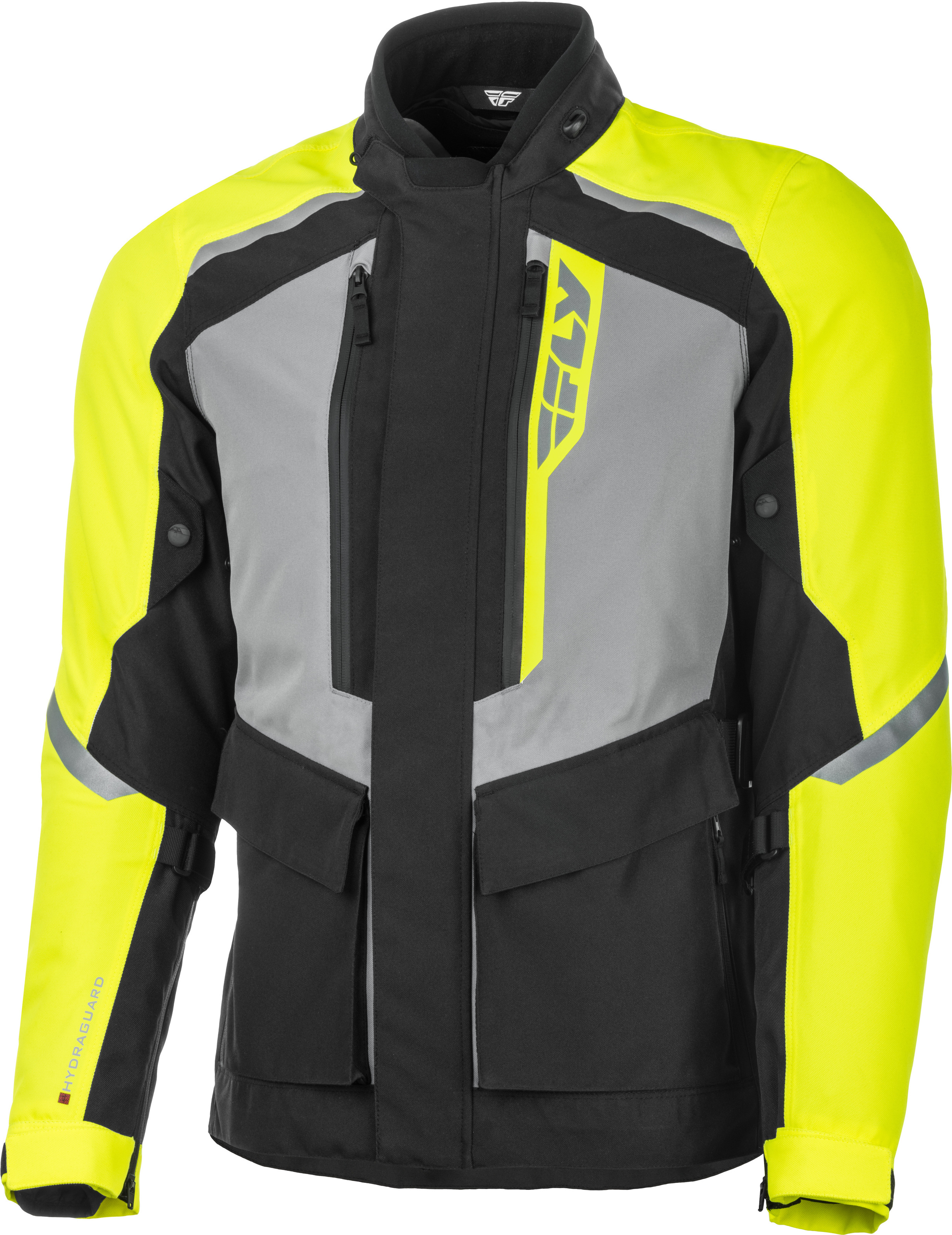 Terra Trek Riding Jacket Black/Hi-Vis 4X-Large - Click Image to Close