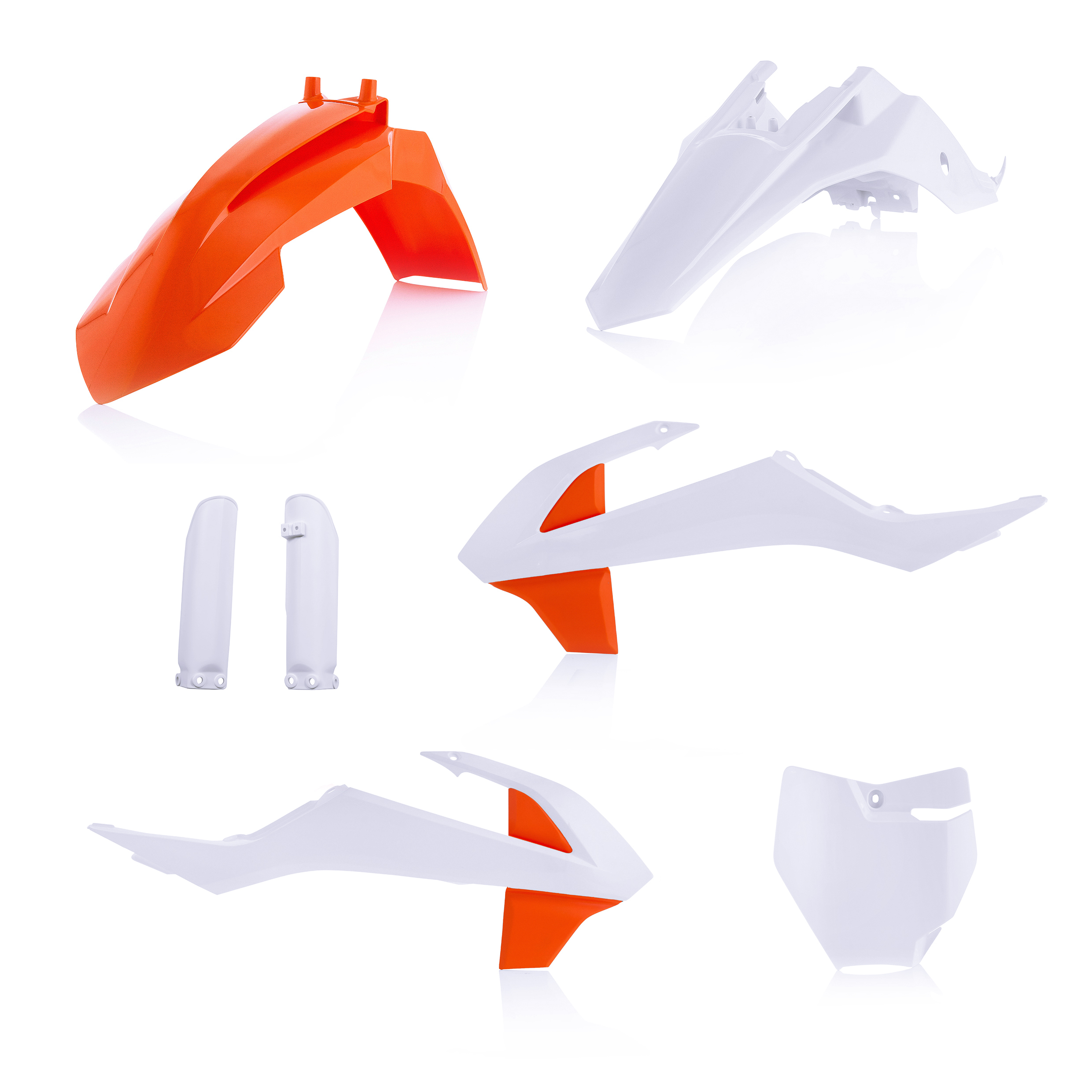 Full Plastic Kit - White/Orange Original 2020 - For 19-23 KTM 65 SX - Click Image to Close