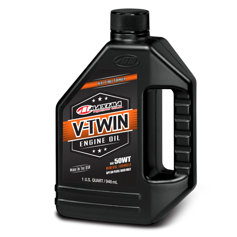 V-Twin Mineral Engine Oil for Pre-Evolution Engines - V-Twin Mineral 50Wt Qt - Click Image to Close