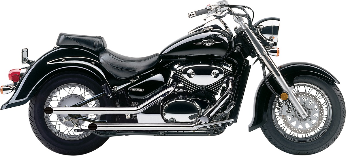 Drag Pipes Full Exhaust - Suzuki Boulevard C50 / M50 & VL800LC Intruder Volusia - Click Image to Close