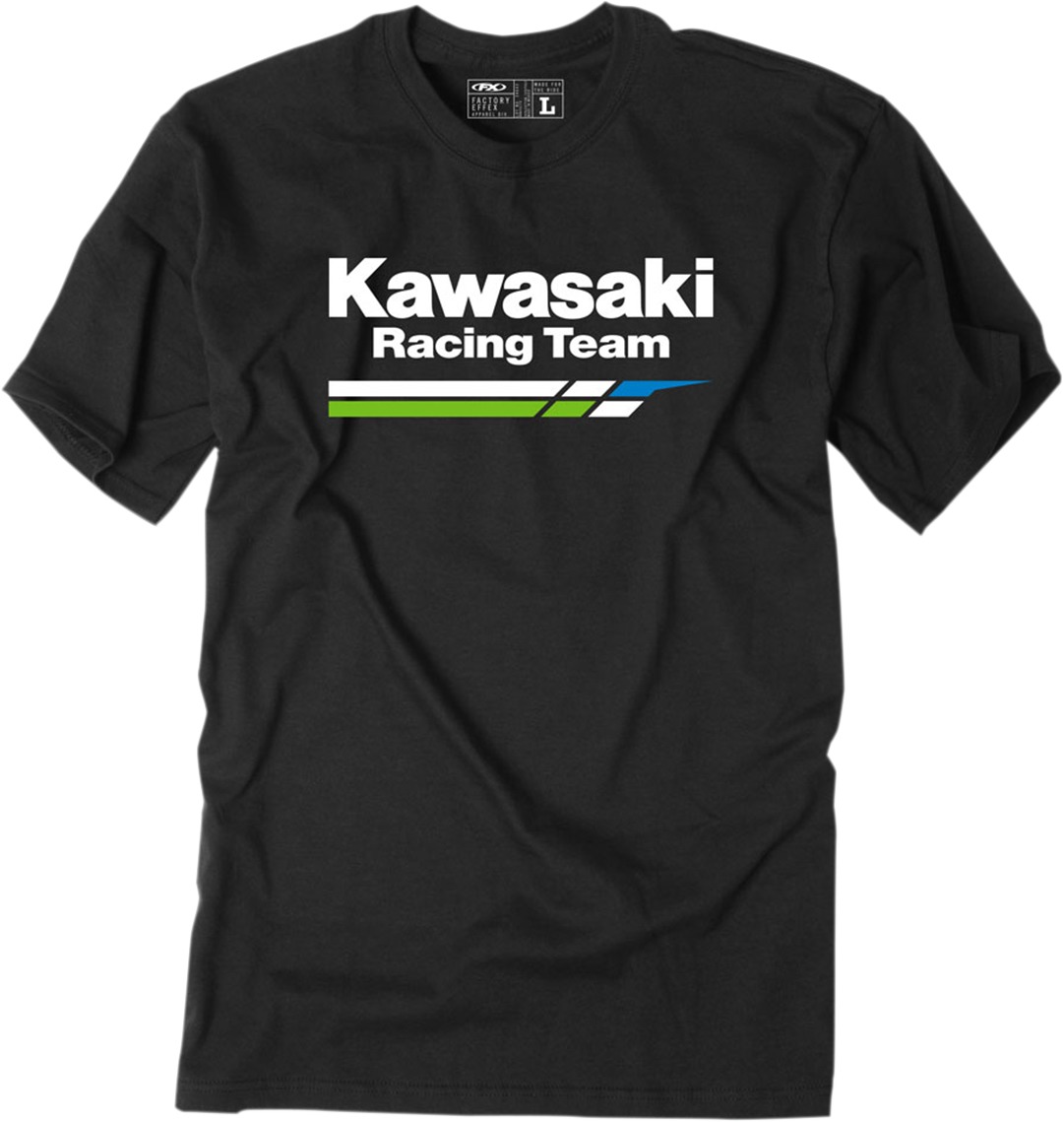 Men's Kawasaki Racing Tee - Kawasaki Racing Tee Blk Md - Click Image to Close