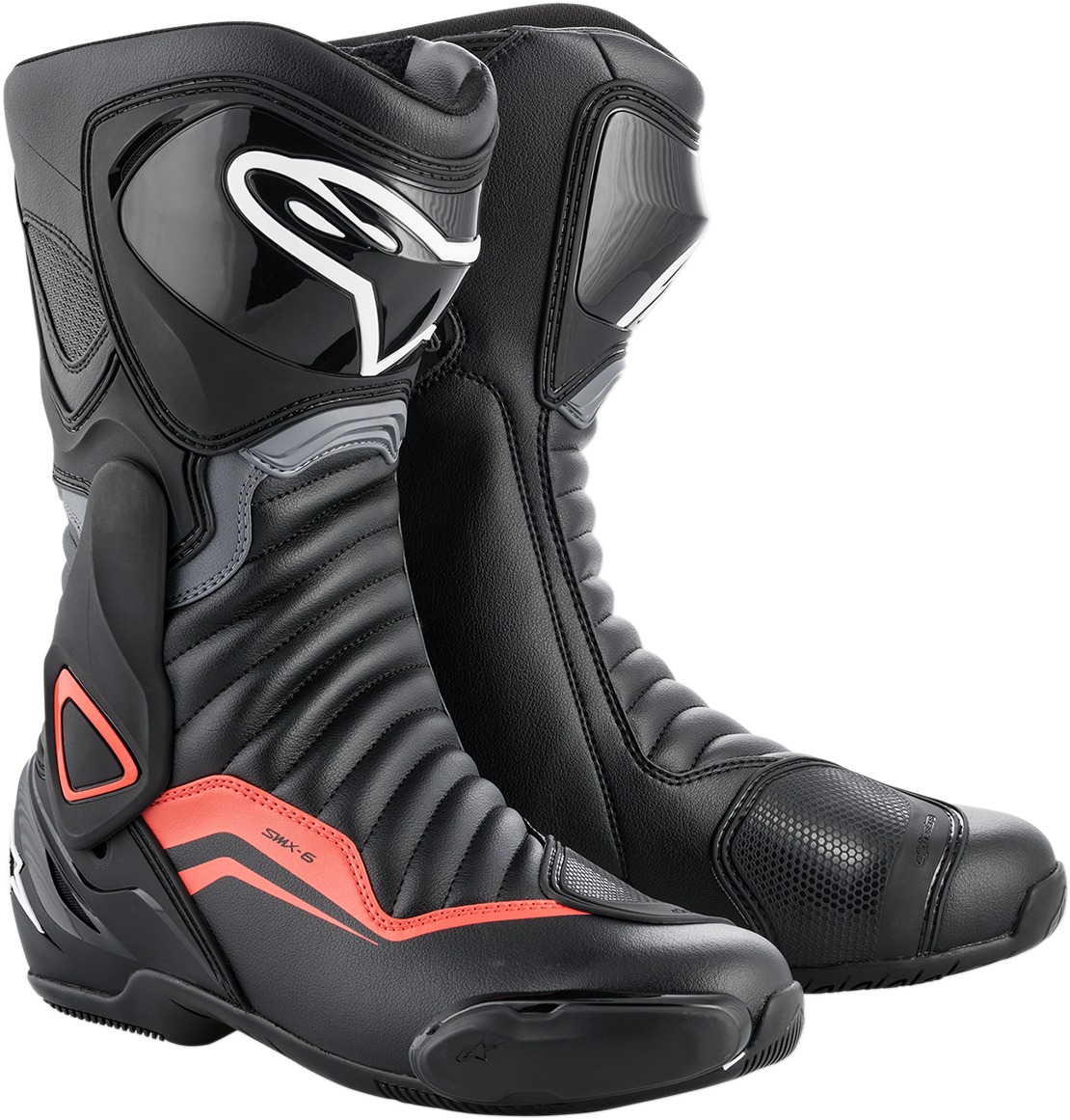 SMX-6 v2 Street Riding Boots Black/Gray/Red US 11.5 - Click Image to Close