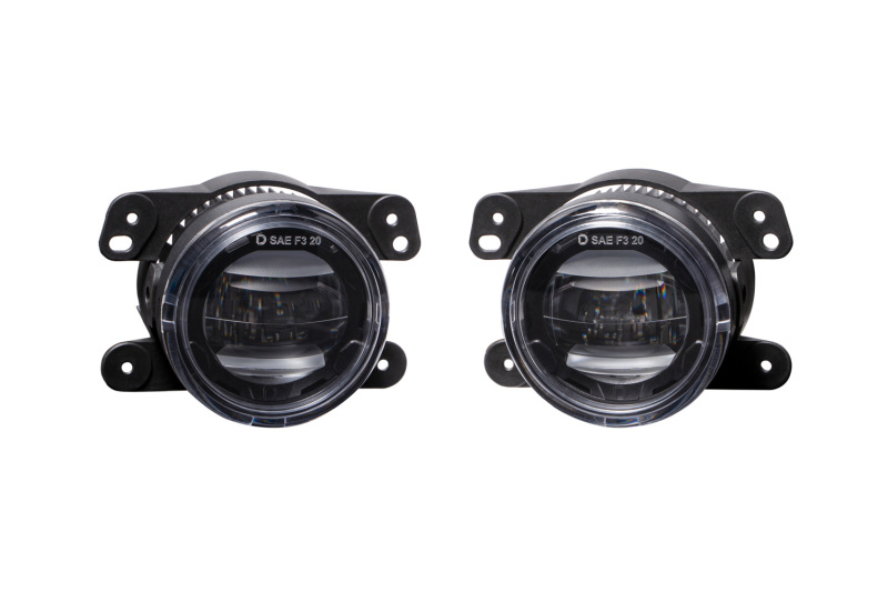 Elite Series Type M Fog Lamps - White (Pair) - Click Image to Close