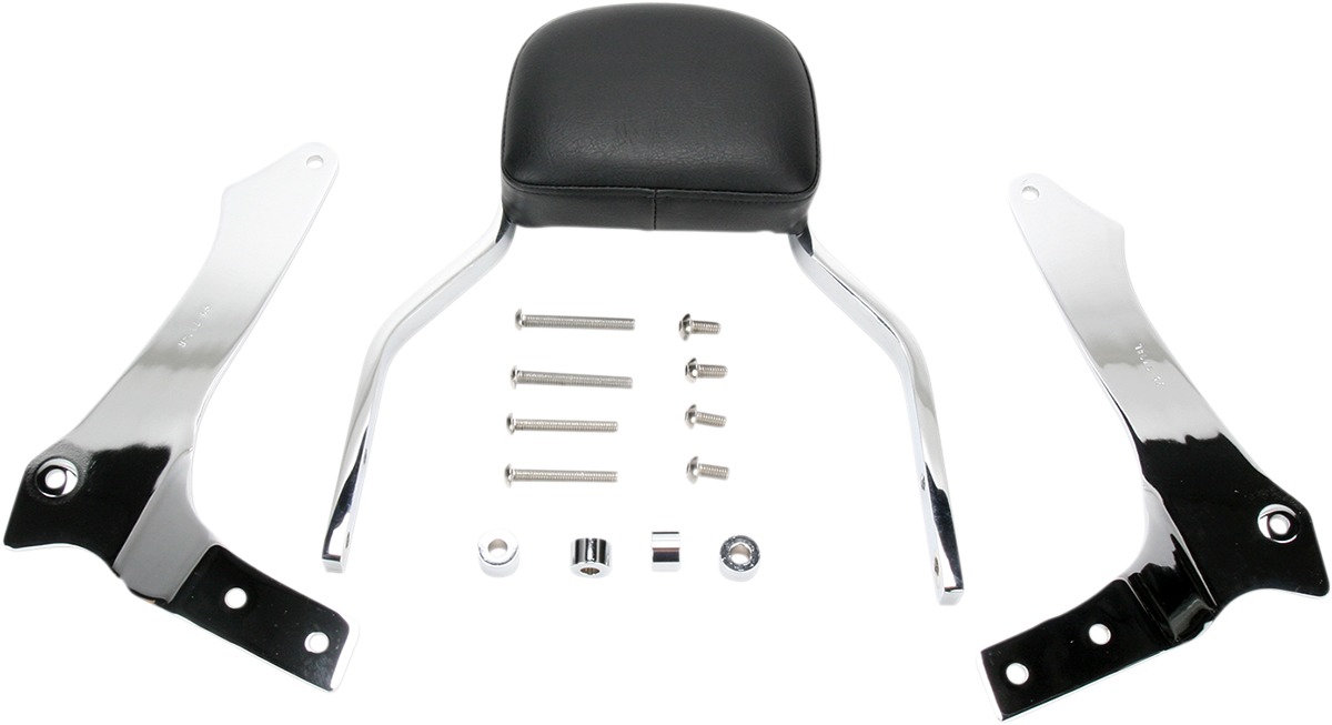 Mini Square 11" Sissy Bar Chrome - For Yamaha 1900 Raider Roadliner S - Click Image to Close