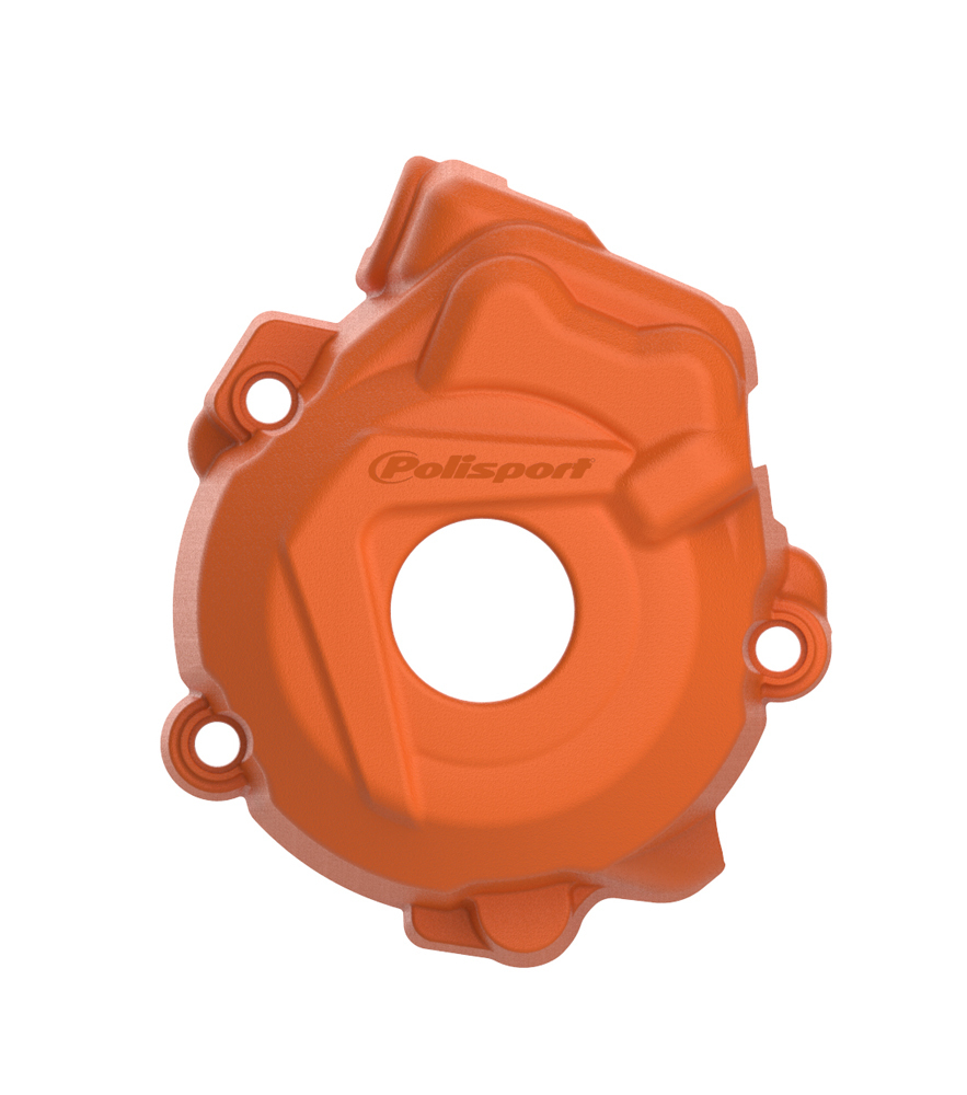 Ignition Cover Protector Orange - For 12-15 KTM 250/350 - Click Image to Close