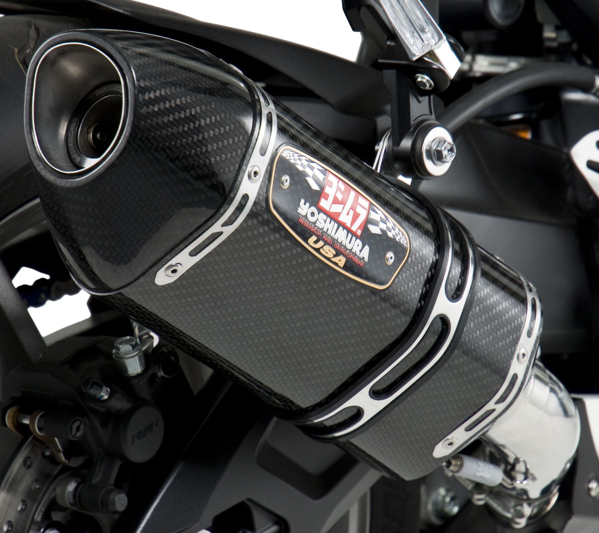 Street R77 Carbon Fiber Slip On Exhaust - For 11-24 Suzuki GSXR600/750 - Click Image to Close