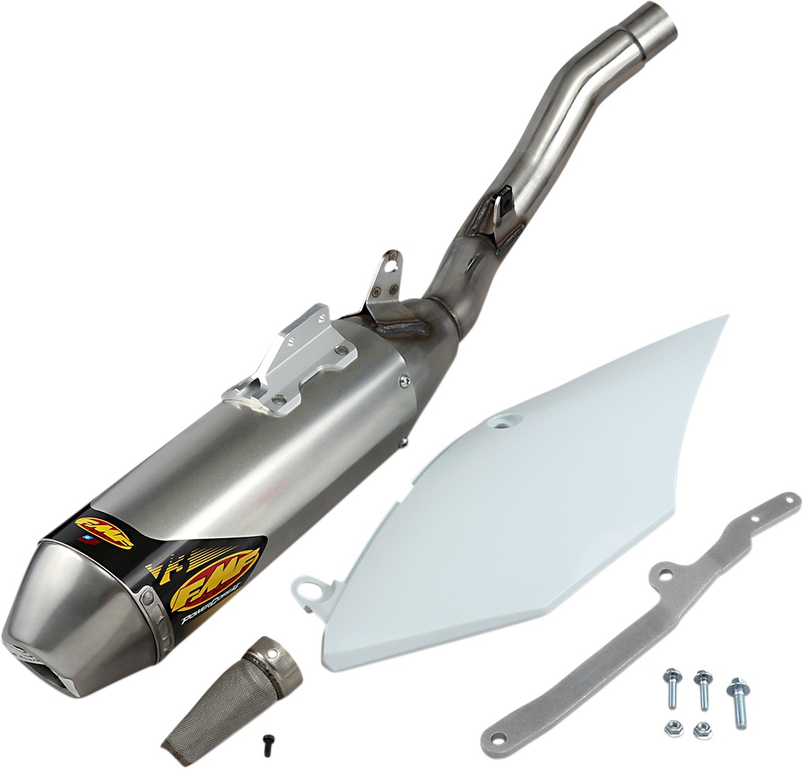 Single Powercore 4 Hex SS Slip On Exhaust - Honda CRF450R - Click Image to Close