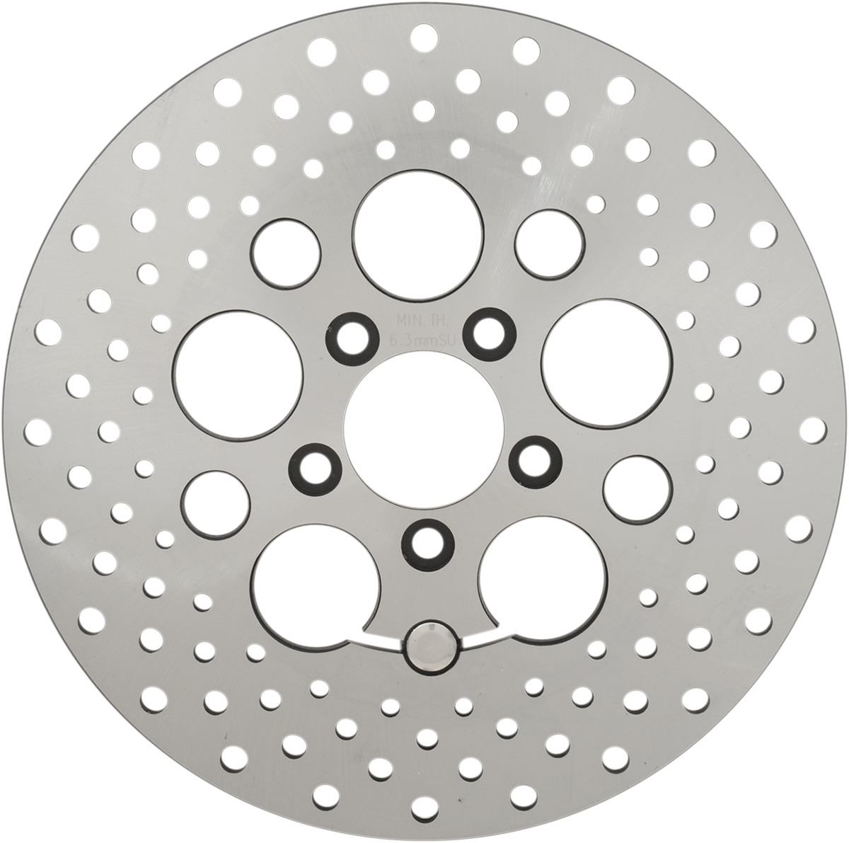 Solid Drilled Rear Brake Rotor 292mm - For 08-19 Harley Touring - Click Image to Close