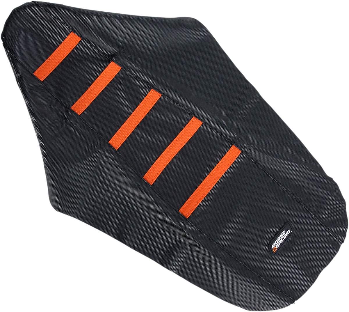 Black/Orange Ribbed Seat Cover - For 03-07 KTM XC/W SX/F EXC MXC - Click Image to Close