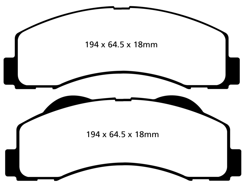 Greenstuff Front Brake Pads - For 15+ Ford Expedition 3.5 Twin Turbo 2WD - Click Image to Close