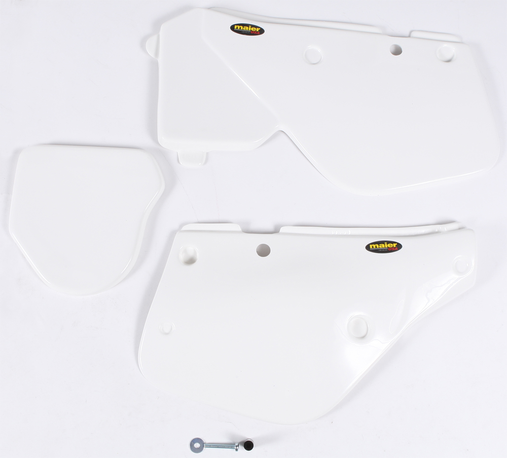 Replica Side Panels - White - Fits Many 86-90 Yamaha YZ490 YZ125 YZ250 - Click Image to Close