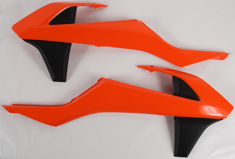 Radiator Shrouds - Orange/Black - Click Image to Close