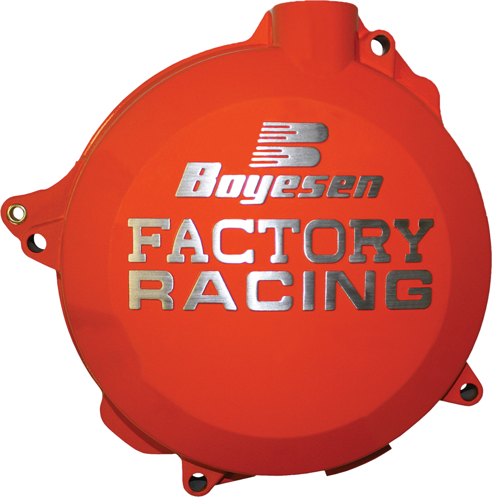 Factory Racing Clutch Cover Orange - For 06-17 KTM Husqv 85/105 - Click Image to Close