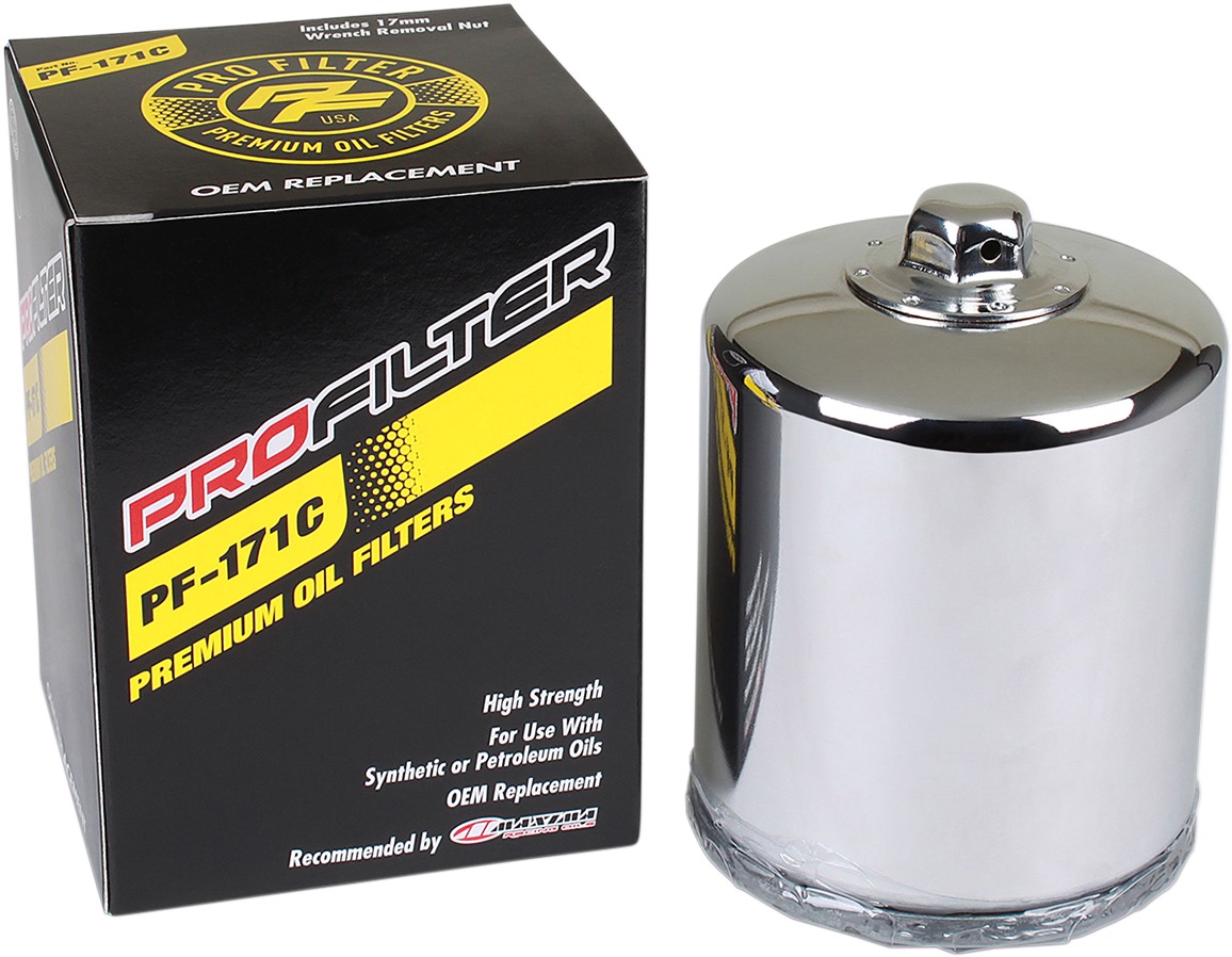 Spin-On Chrome Performance Oil Filter - Click Image to Close