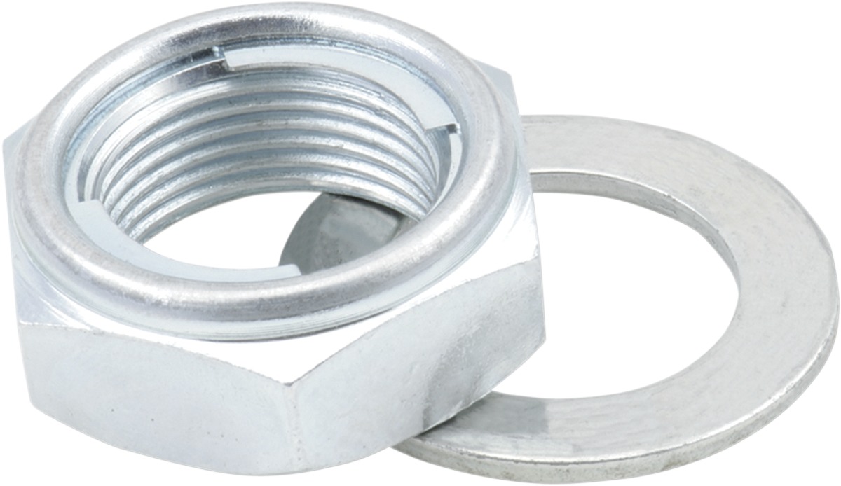 Locking Axle Nut And Washer - Axle Locknut/Washer 22mm - Click Image to Close