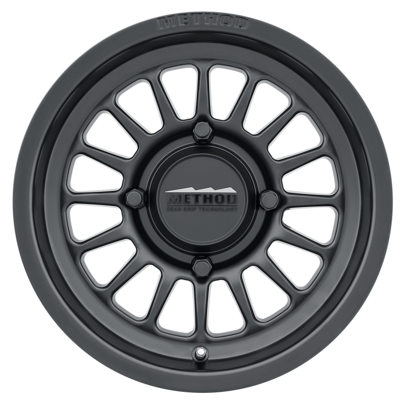 MR411 Bead Grip 15x7 / 4+3/13mm Offset / 4x136 / 106.25mm CB Matte Black Wheel - Click Image to Close