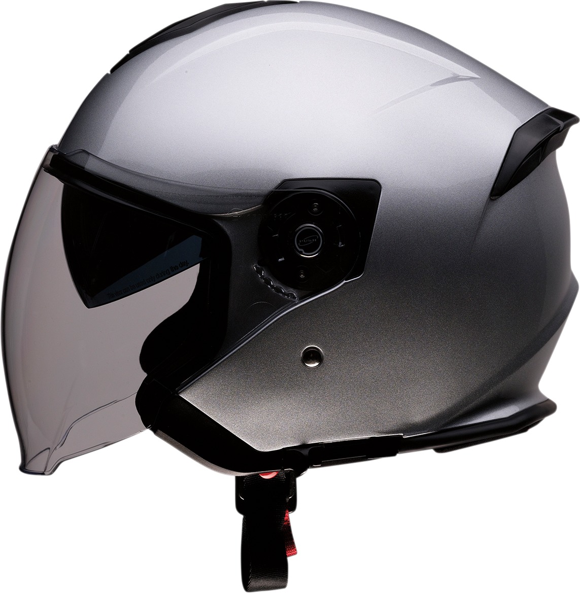 Road Max Solid Open Face Street Helmet Silver Small - Click Image to Close