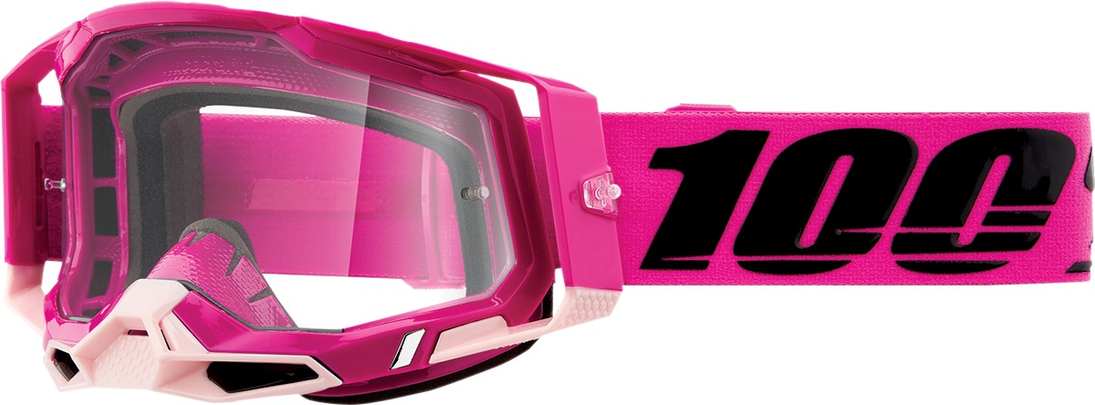 Racecraft 2 Pink / Maho Goggles - Clear Lens - Click Image to Close