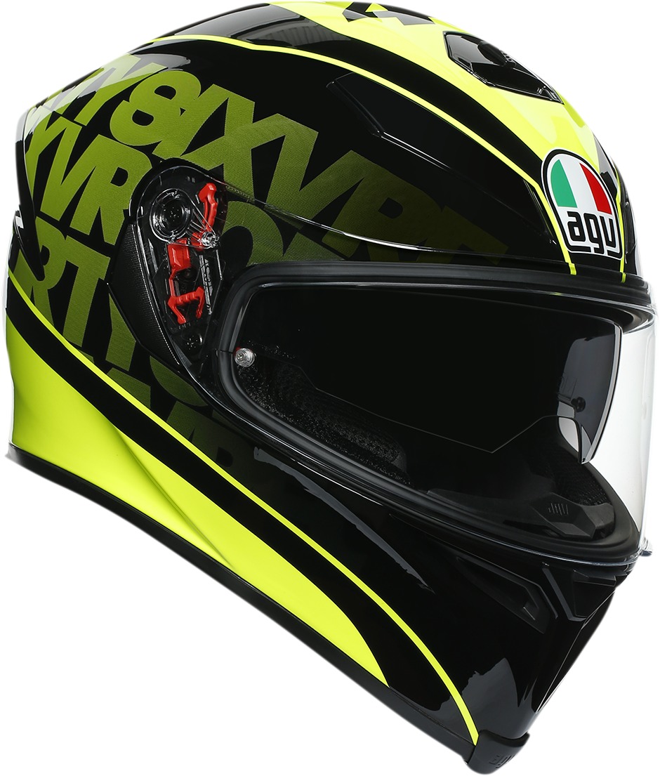 K5-S Fast 46 Street Helmet Black/Yellow Small - Click Image to Close