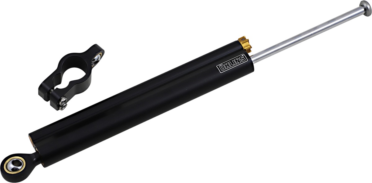 Universal 120mm Ohlins Black Line Piston Type Steering Damper - Click Image to Close