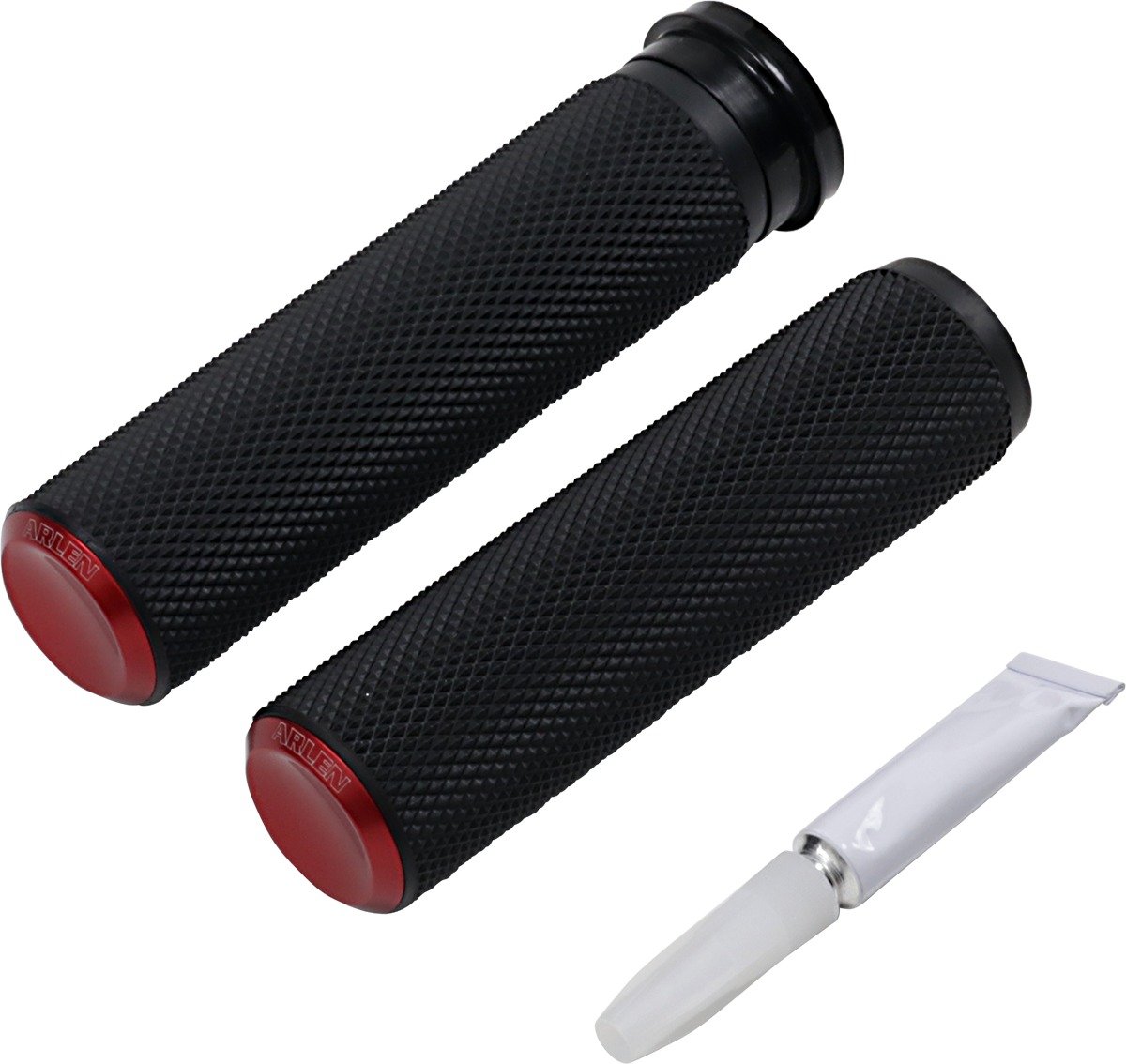 Knurled Grips - Knurled Rubber Grips Fbw Red - Click Image to Close