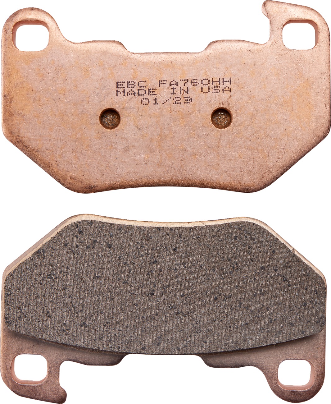 Rear Sintered HH Brake Pads Replaces H-D 41300267 - For 21-24 H-D Sportster/ Nightster RH 975 & 1250 - Click Image to Close