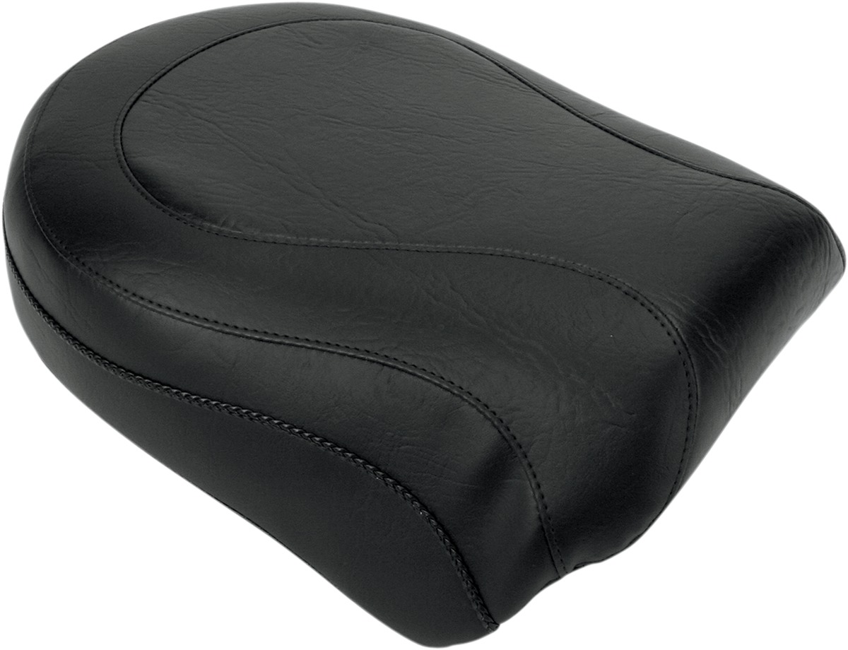 Vintage Plain Vinyl Pillion Pad Black Foam - For 1900 Roadliner Stratoliner - Click Image to Close