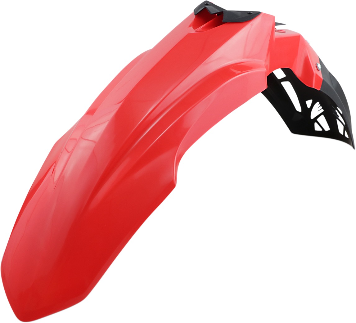 18-21 Honda CRF250R lite Front Fender Red - Click Image to Close