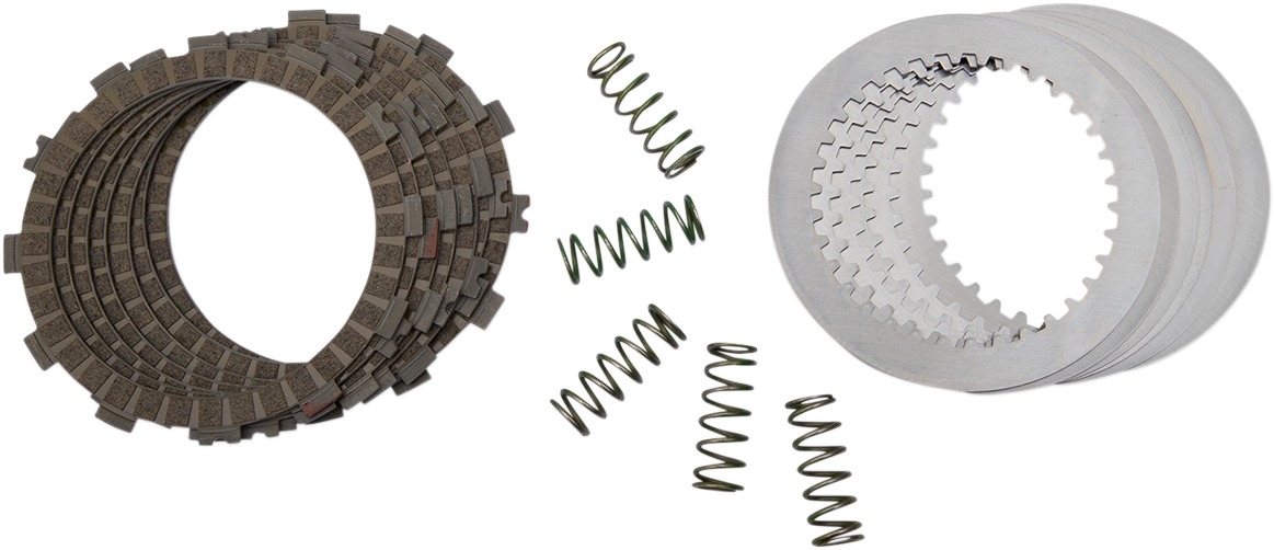 FSC Complete Clutch Plate & Spring Kit (7 Plates) - For 03-08 Kawasaki KX125 - Click Image to Close