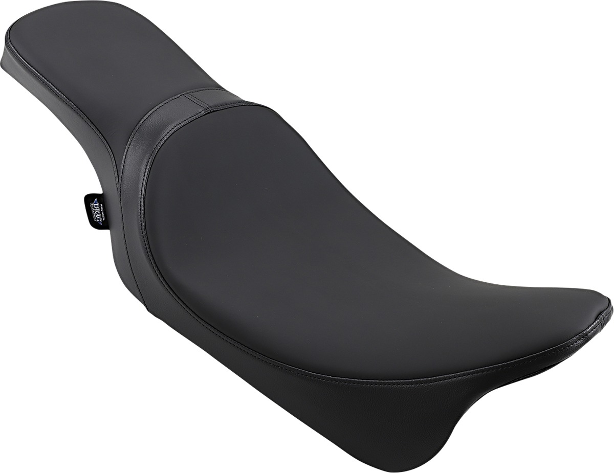 Predator Smooth Leather 2-Up Seat - Black - For 08-21 Harley FLH FLT - Click Image to Close