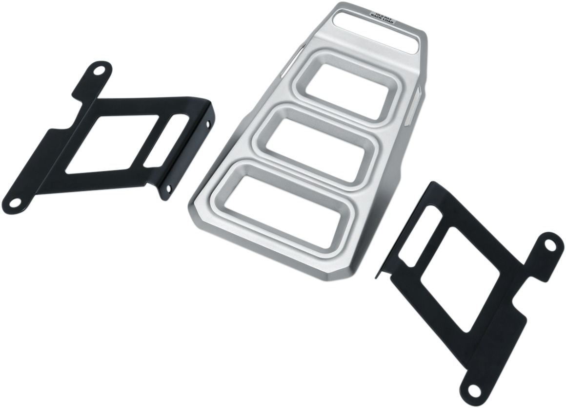 Kuryakyn Dillinger Luggage Rack Silver - Click Image to Close