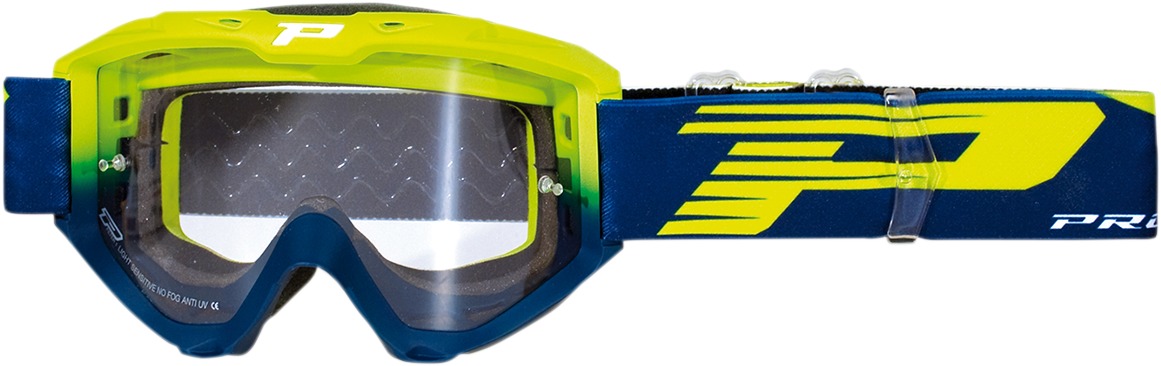 3450 Navy / Yellow Riot OTG Goggles - Light Sensitive Lens - Click Image to Close