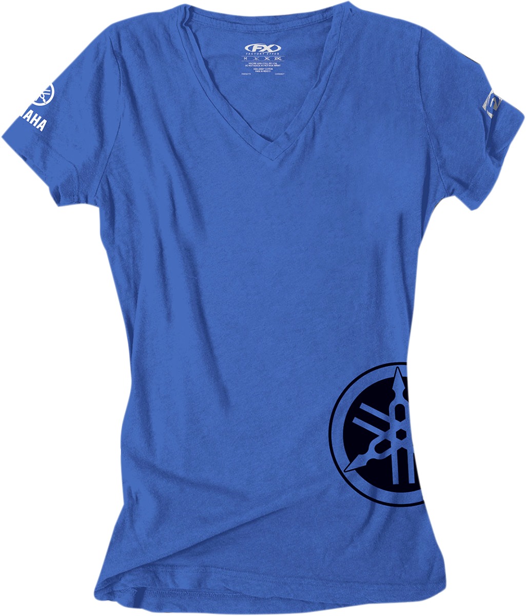 Women's Yamaha Fork Tee - Yamaha Fork Tee Blu Wmd - Click Image to Close