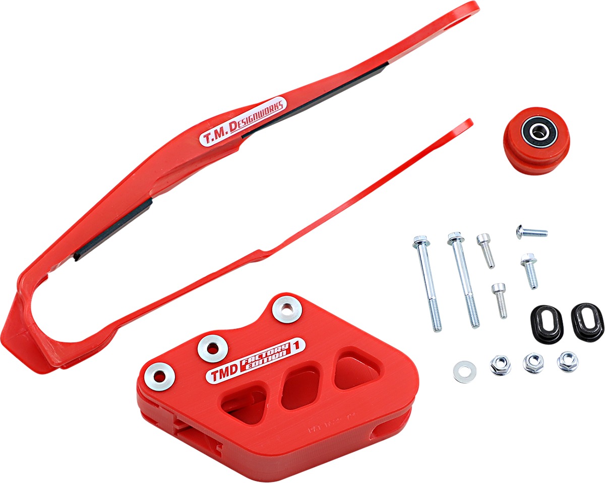 Red Chain Slide-N-Guide Kit - For 02-04 Honda CR125/250 & CRF250/450 - Click Image to Close