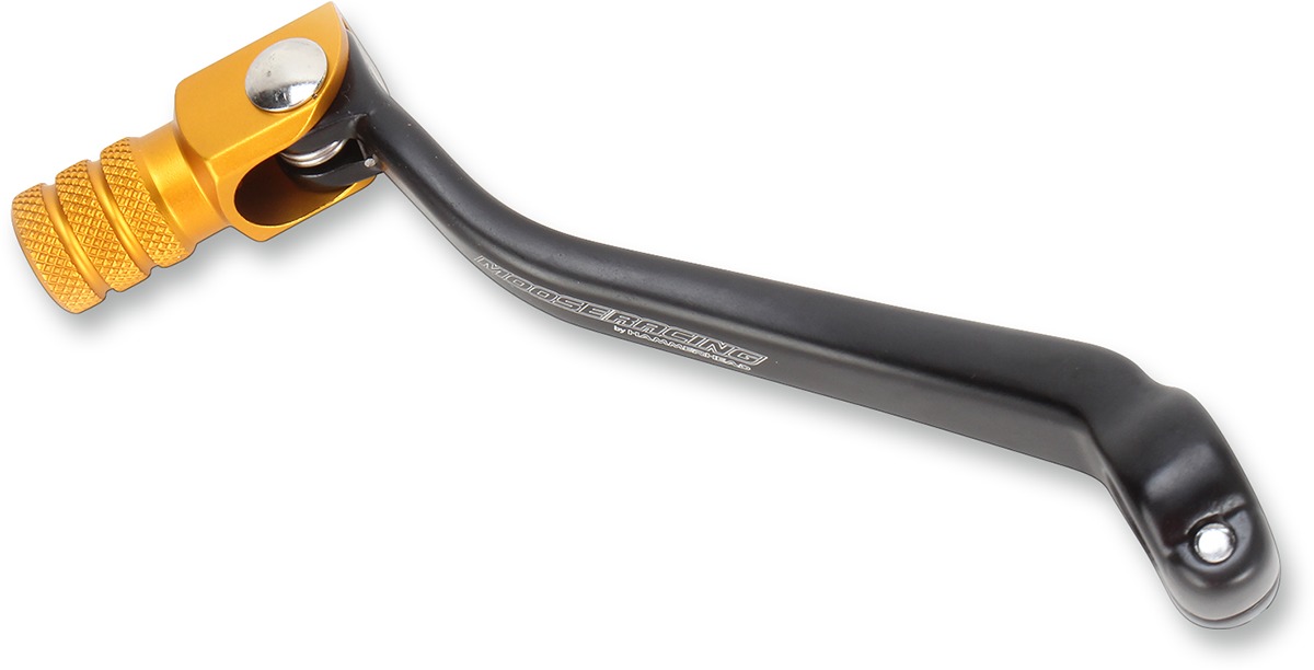 Anodized Forged Folding Shift Lever Black/Gold - For 05-07 Suzuki RMZ450 - Click Image to Close