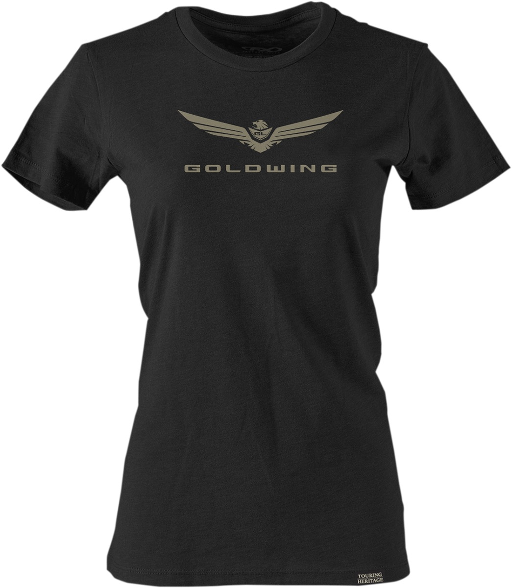 Women's Gold Wing Bold Tee - Gw Bold Tee Blk Wsm - Click Image to Close