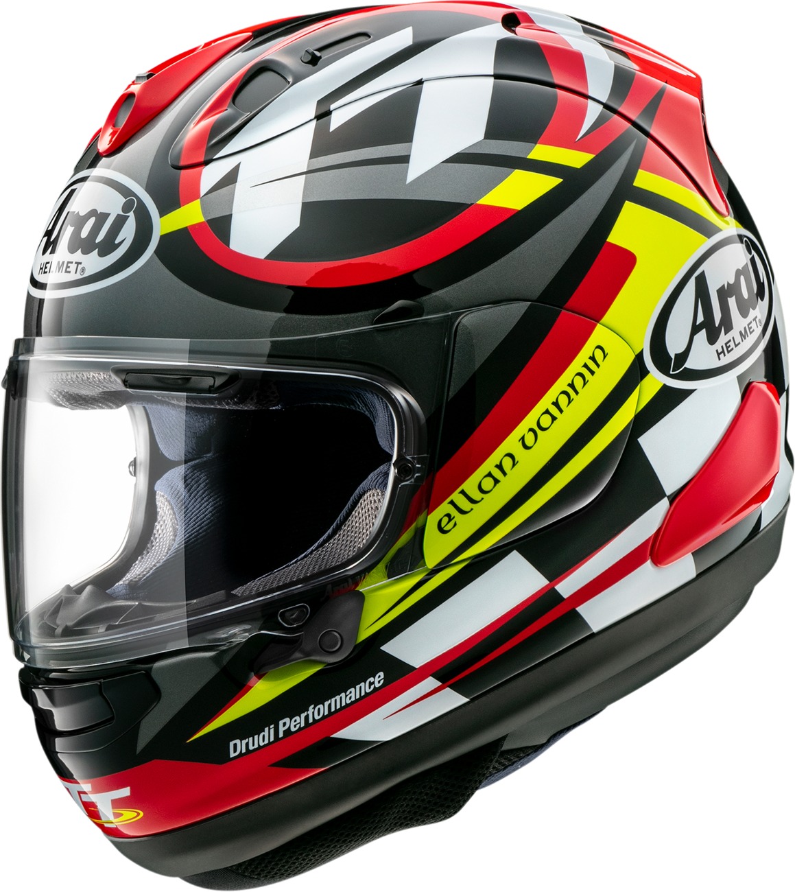 Arai Corsair-X Isle of Man TT 2023 Helmet - Medium - Full-face helmet with Isle of Man TT 2023 graphics - Click Image to Close