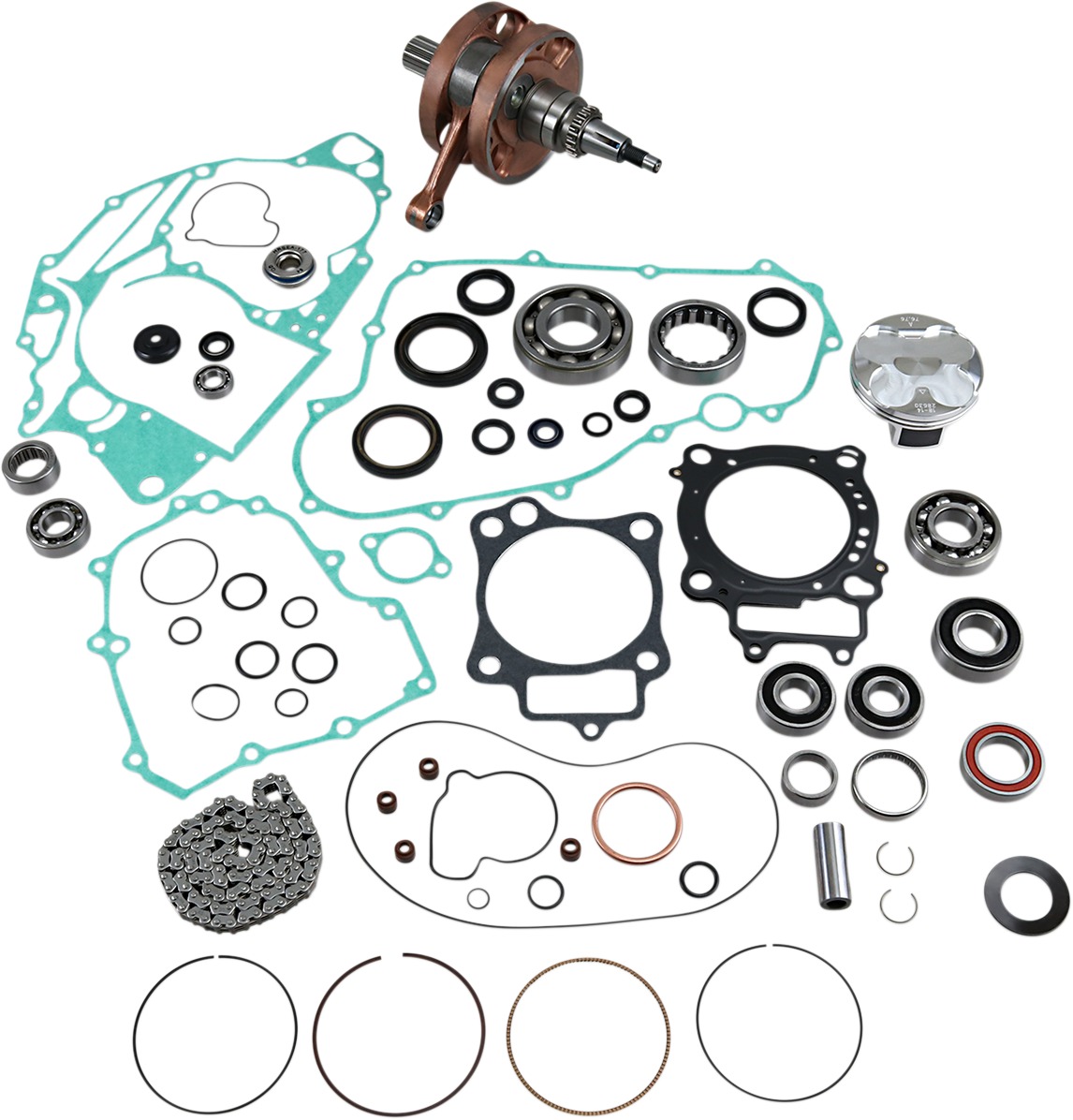 Vertex Pistons Complete Engine Rebuild Kit - Click Image to Close