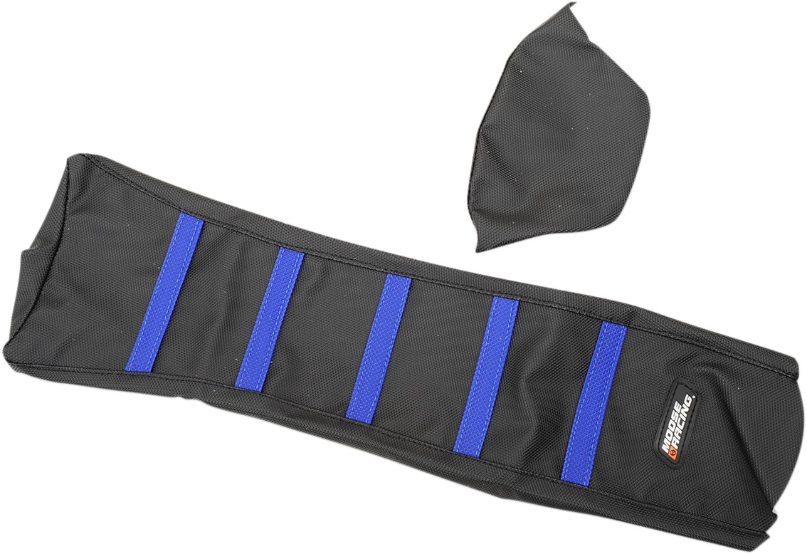 Black/Blue Ribbed Seat Cover - For 18-20 Yamaha WR YZ - Click Image to Close