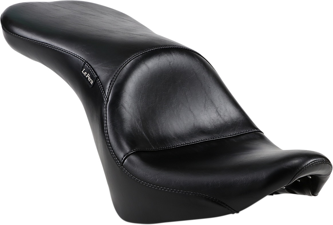 Maverick Smooth Vinyl 2-Up Seat Black Foam - For 18-20 Harley FXBB - Click Image to Close