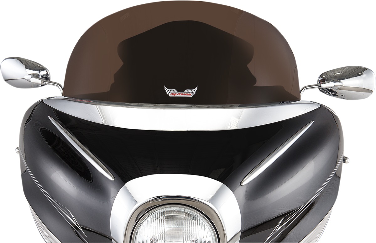 Fixed Standard Windshield 10" Dark Smoke - For 00-10 Yamaha Royal Star - Click Image to Close