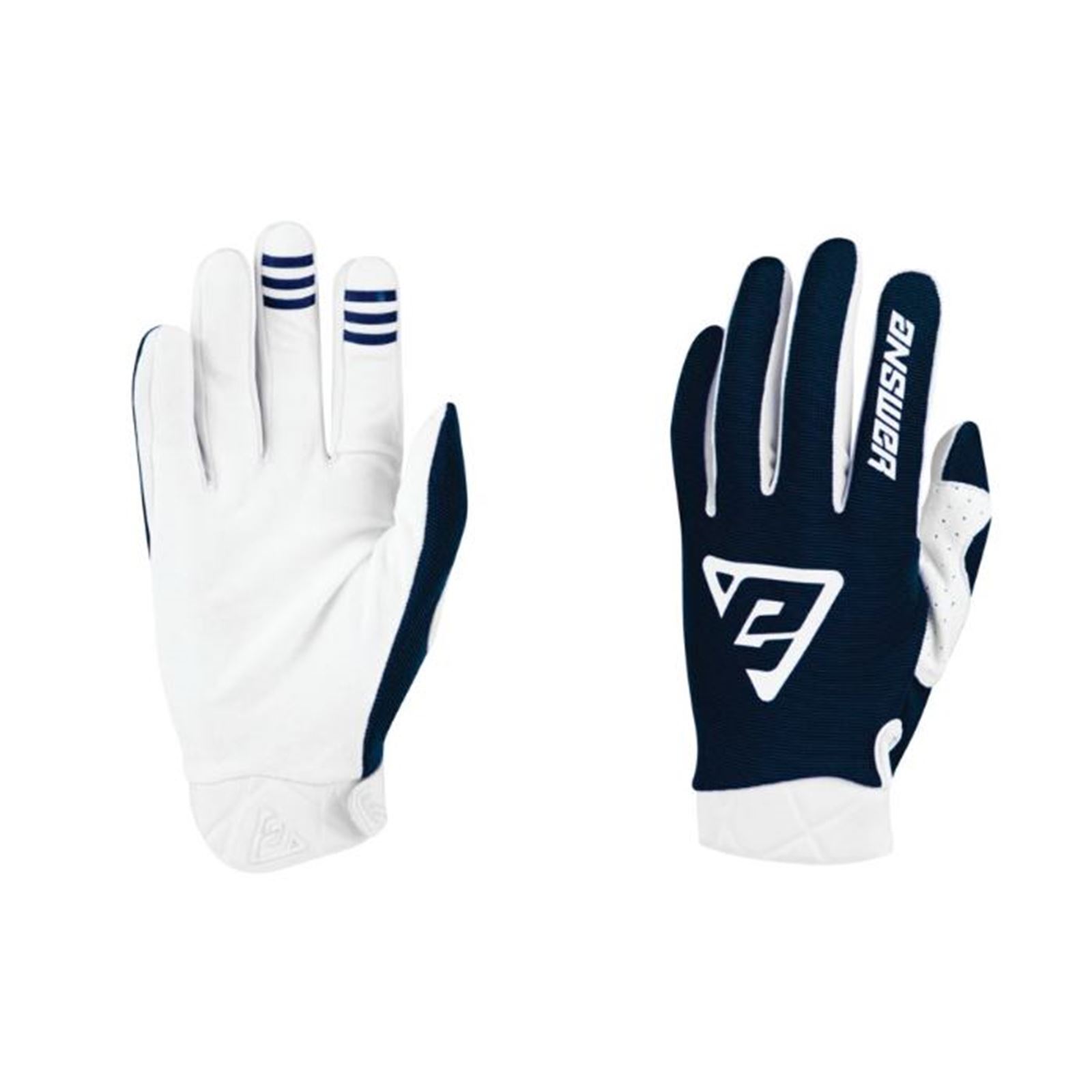 Answer 23 Peak Glove Navy/White Youth - Small - Click Image to Close