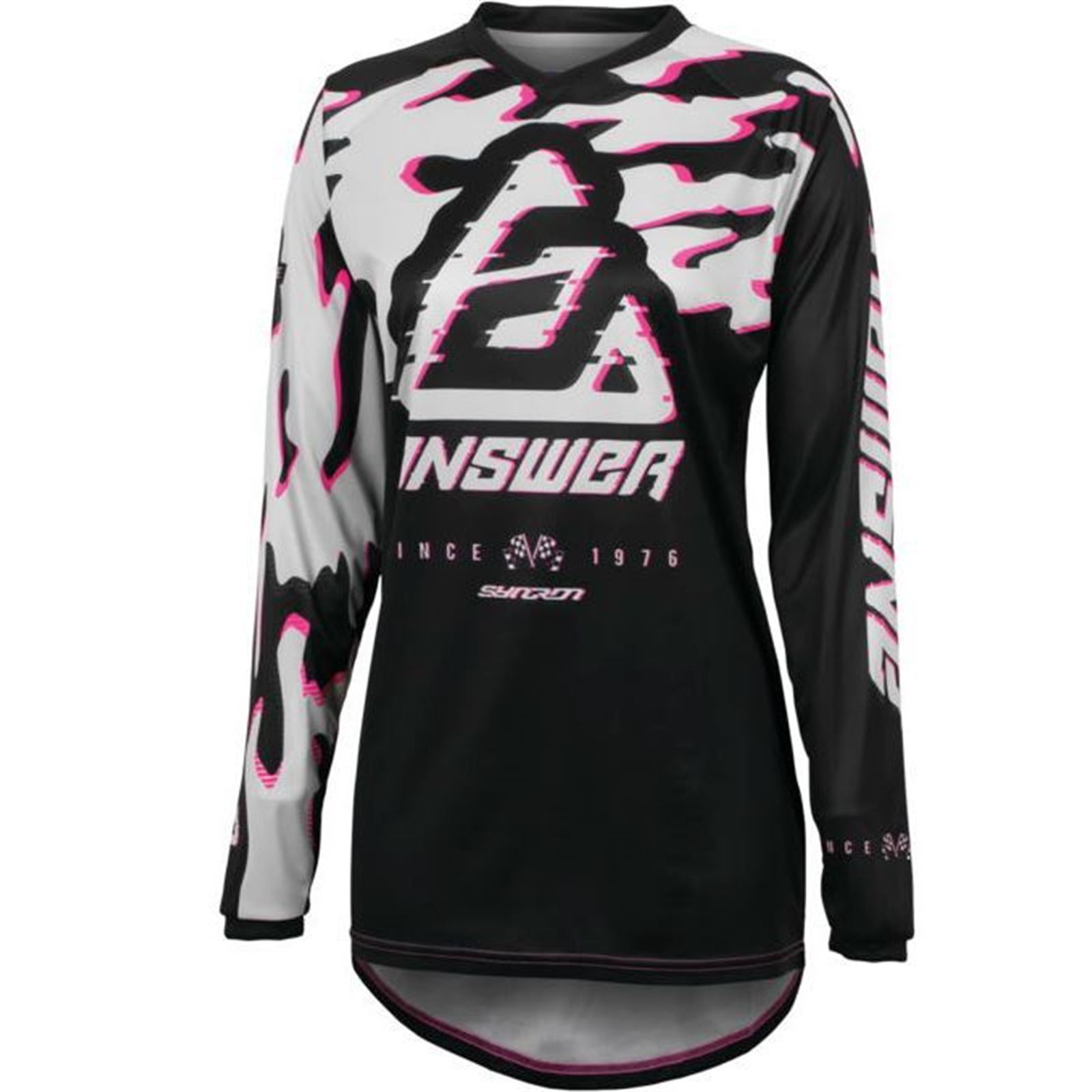 23.5 Syncron Meltdown Jersey Black/Magenta/Grey Womens - Small - Click Image to Close