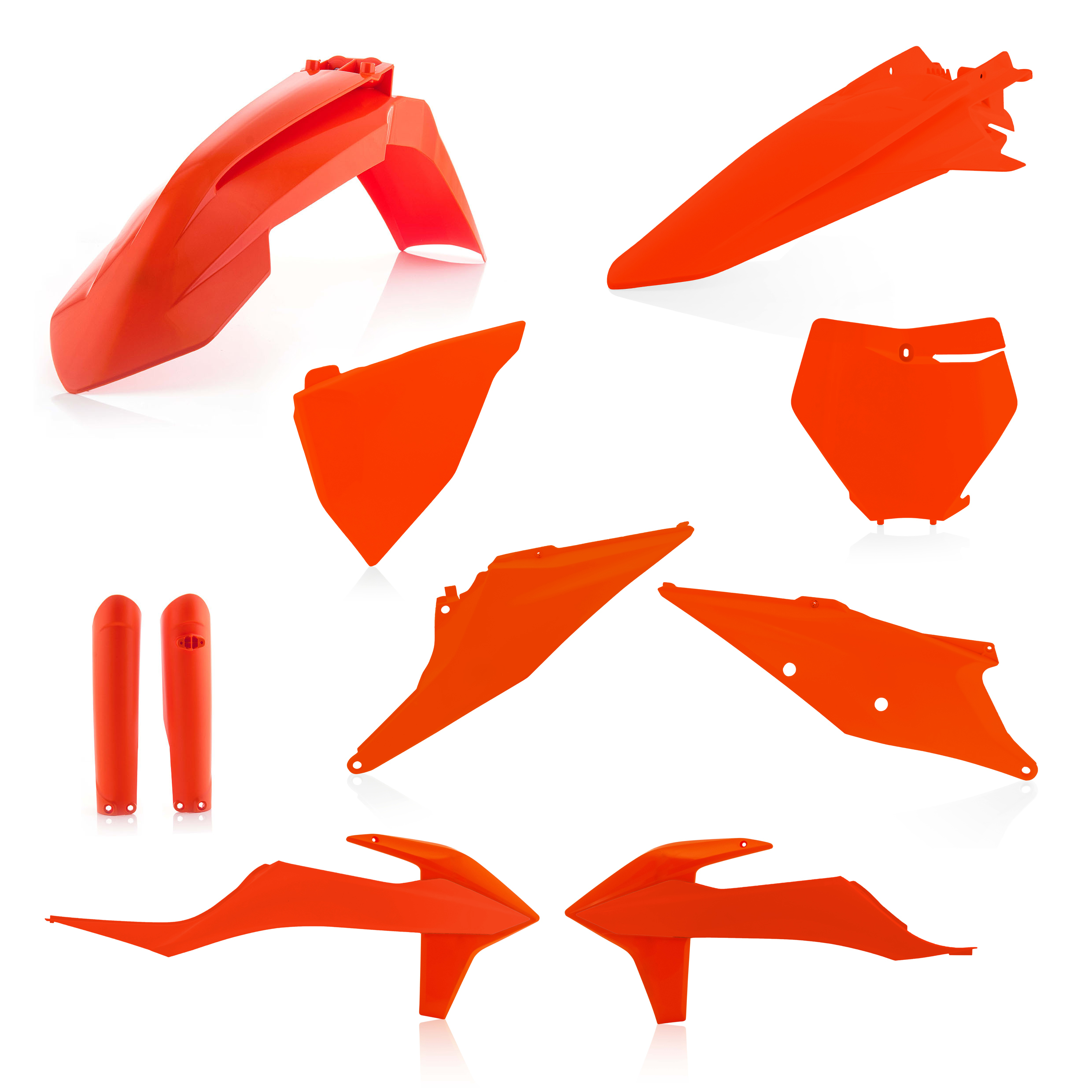 Full Plastic Kit - Orange - Fits Many 19-22 KTM 125-450 - Click Image to Close